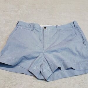 Polo Ralph Lauren Blue White Striped Mini Shorts Women 12 Classic Nautical Beach